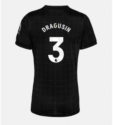 Tottenham Hotspur Radu Dragusin #3 Bortatröja Kvinnor 2025-26 Kortärmad Tottenham Hotspur Radu Dragusin #3 Bortatröja Kvinnor 2025-26 Kortärmad